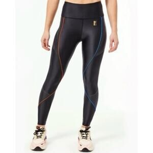 P.e Nation Limitless Piping Texture Leggings Black